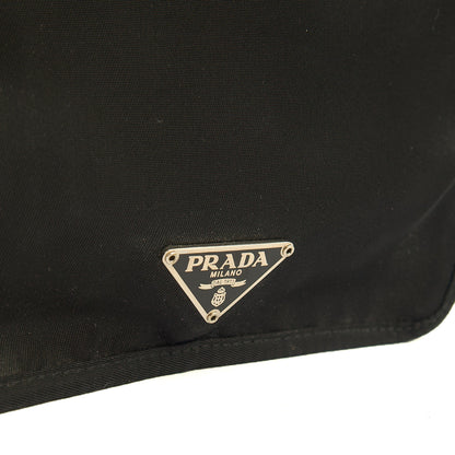 Prada Wallet Nylon Pouch Wristlet in Black, Nylon — Lifestyle View