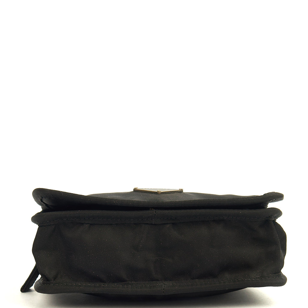 Prada Wallet Nylon Pouch Wristlet in Black, Nylon — Top View