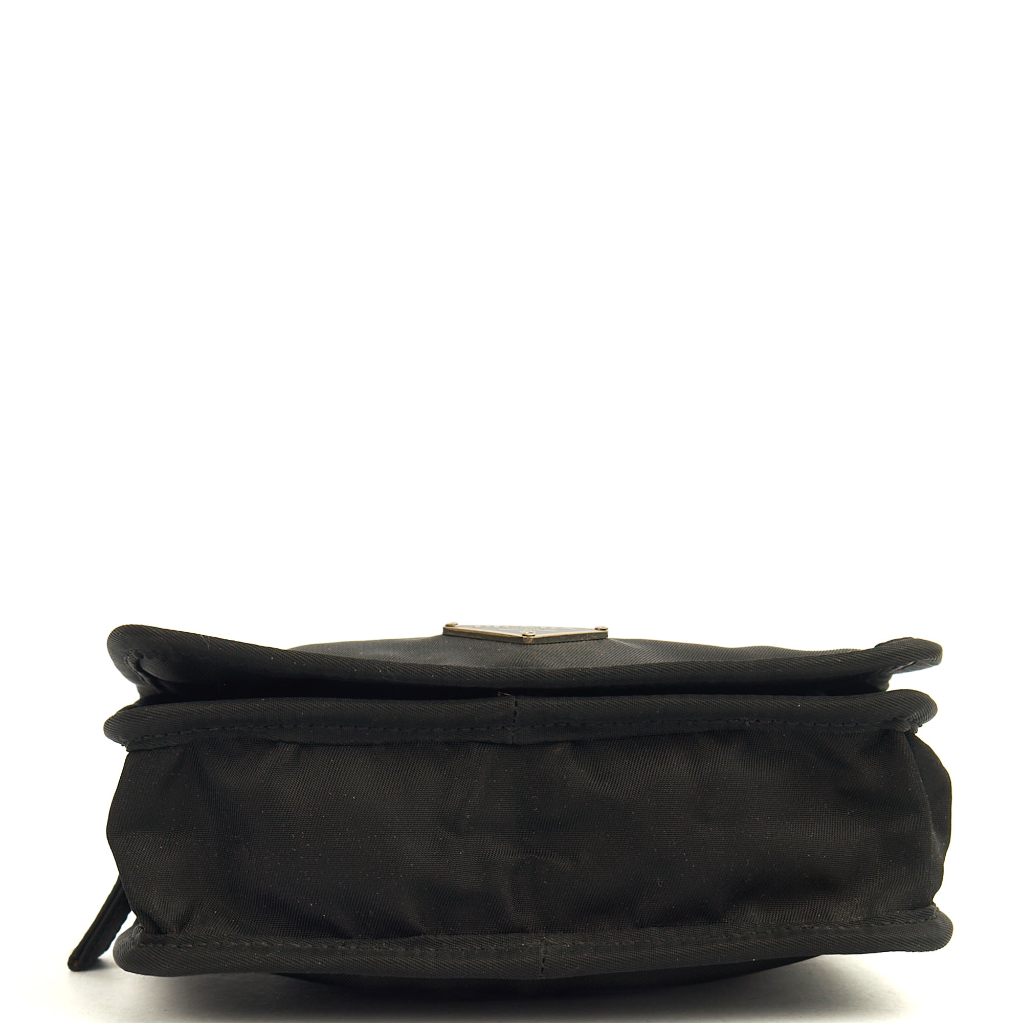 Prada Wallet Nylon Pouch Wristlet in Black, Nylon — Top View