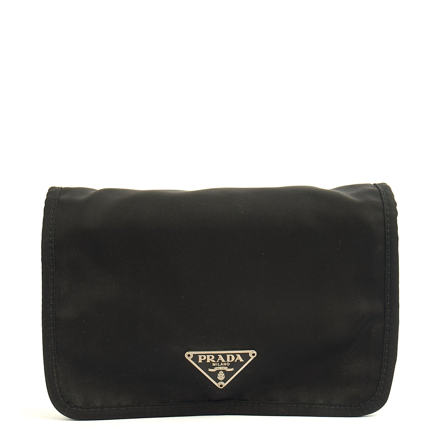 Prada Wallet Nylon Pouch Wristlet in Black, Nylon — Alternate View 8