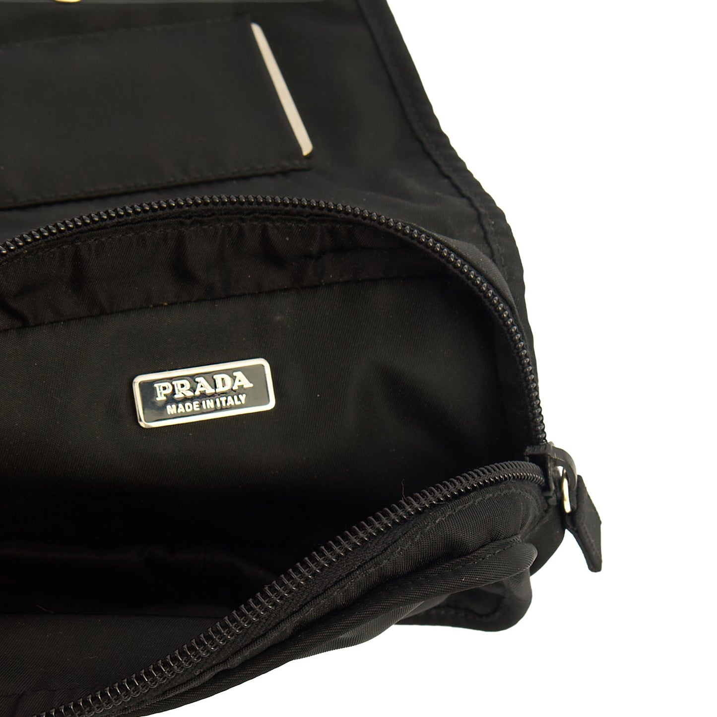 Prada Wallet Nylon Pouch Wristlet in Black, Nylon — Alternate View 7