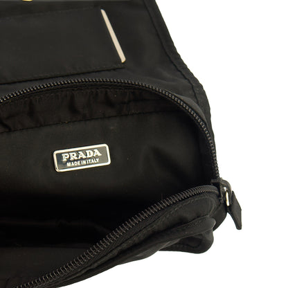 Prada Wallet Nylon Pouch Wristlet in Black, Nylon — Alternate View 7