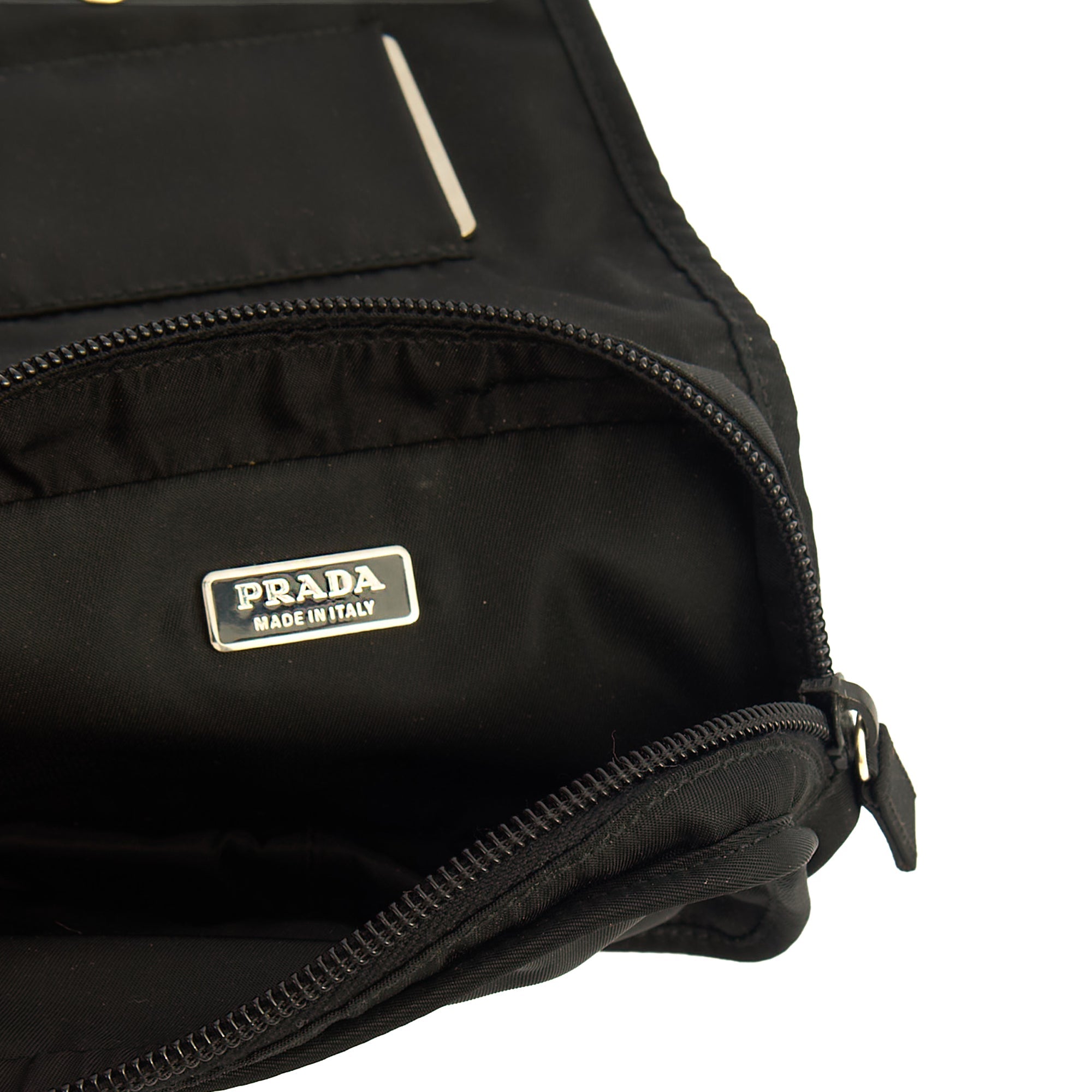 Prada Wallet Nylon Pouch Wristlet in Black, Nylon — Alternate View 14