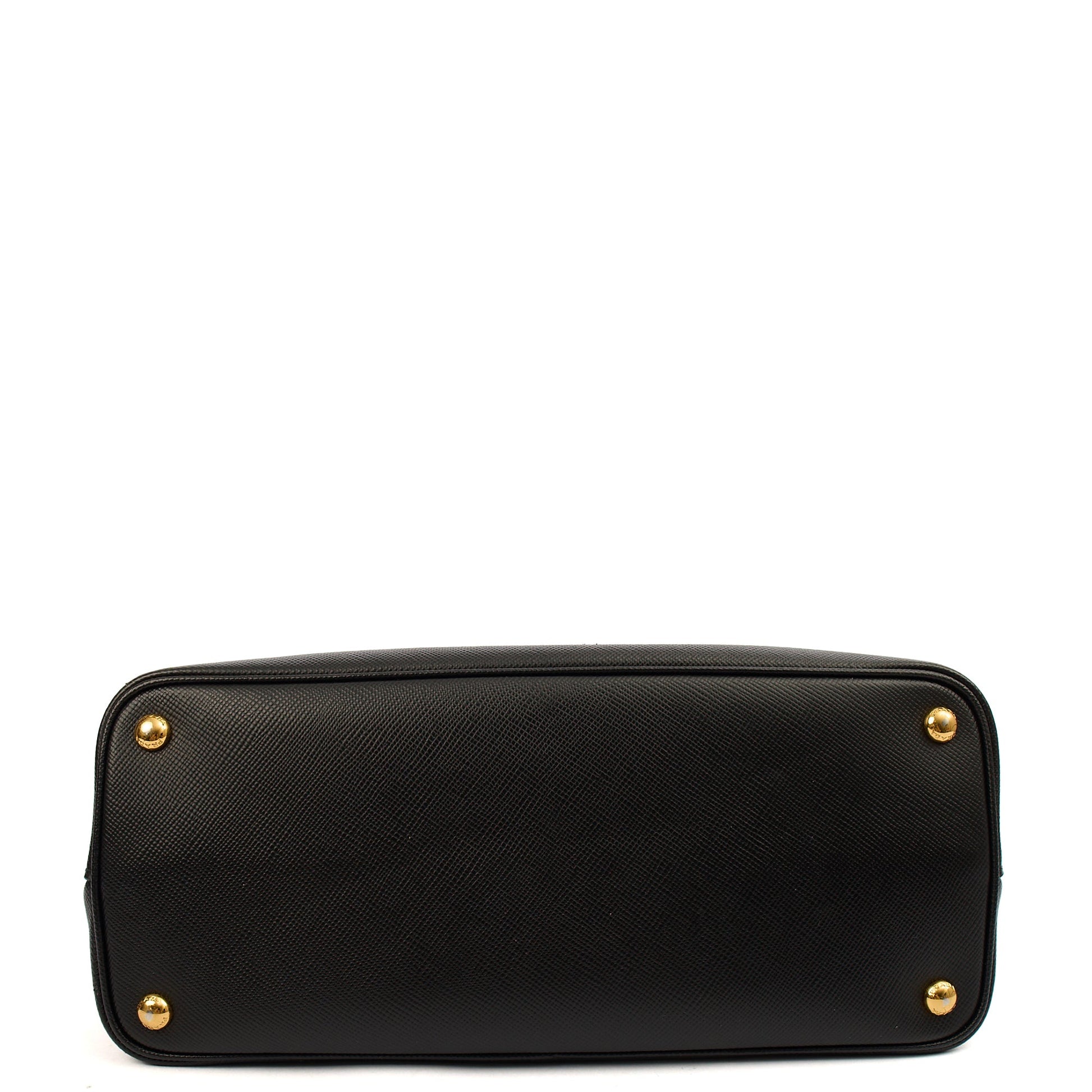 Prada Tote Double Tote - Medium in Black, Saffiano Leather — Alternate View 12