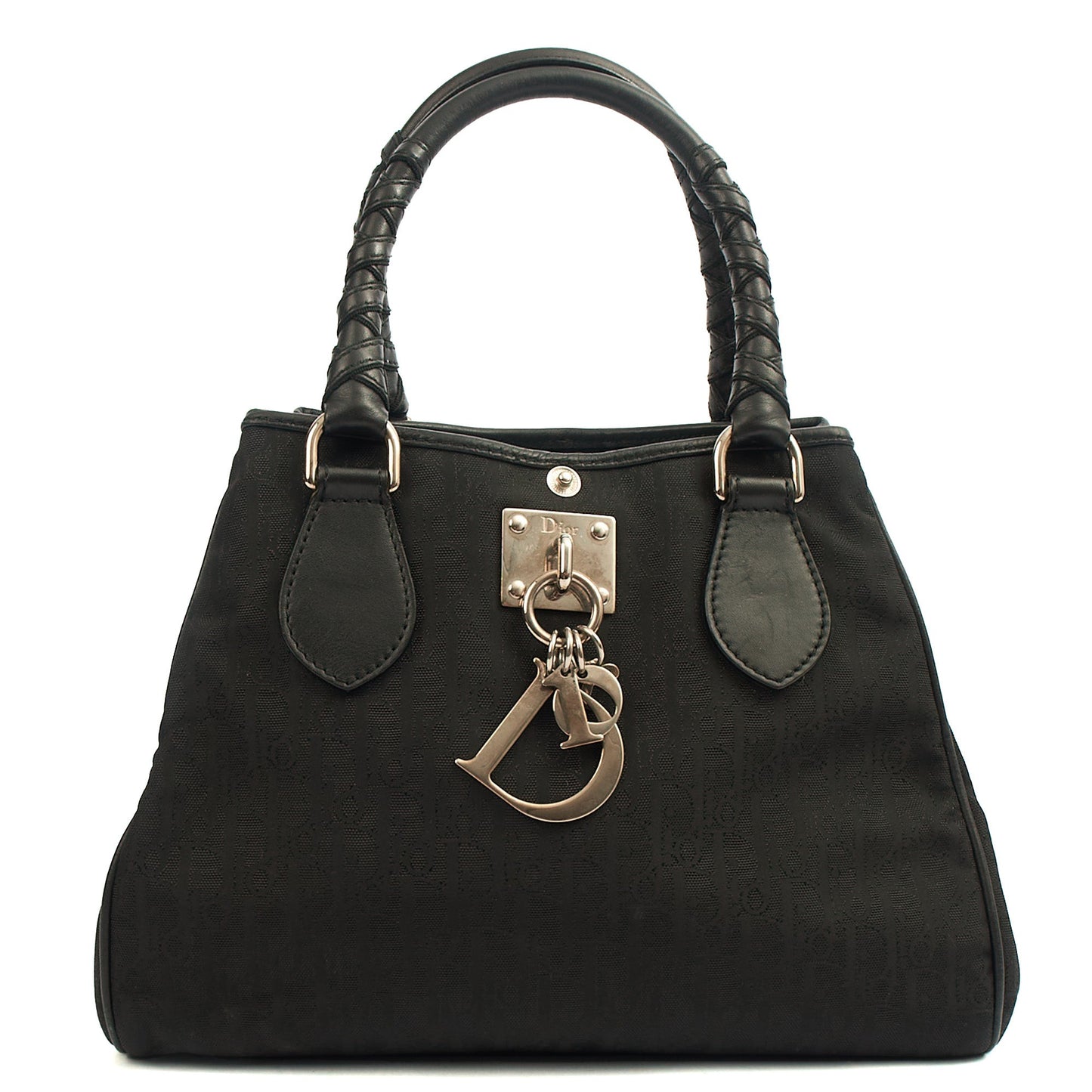 Christian Dior Tote Trotter Boston in Black, Fabric — Alternate View 14