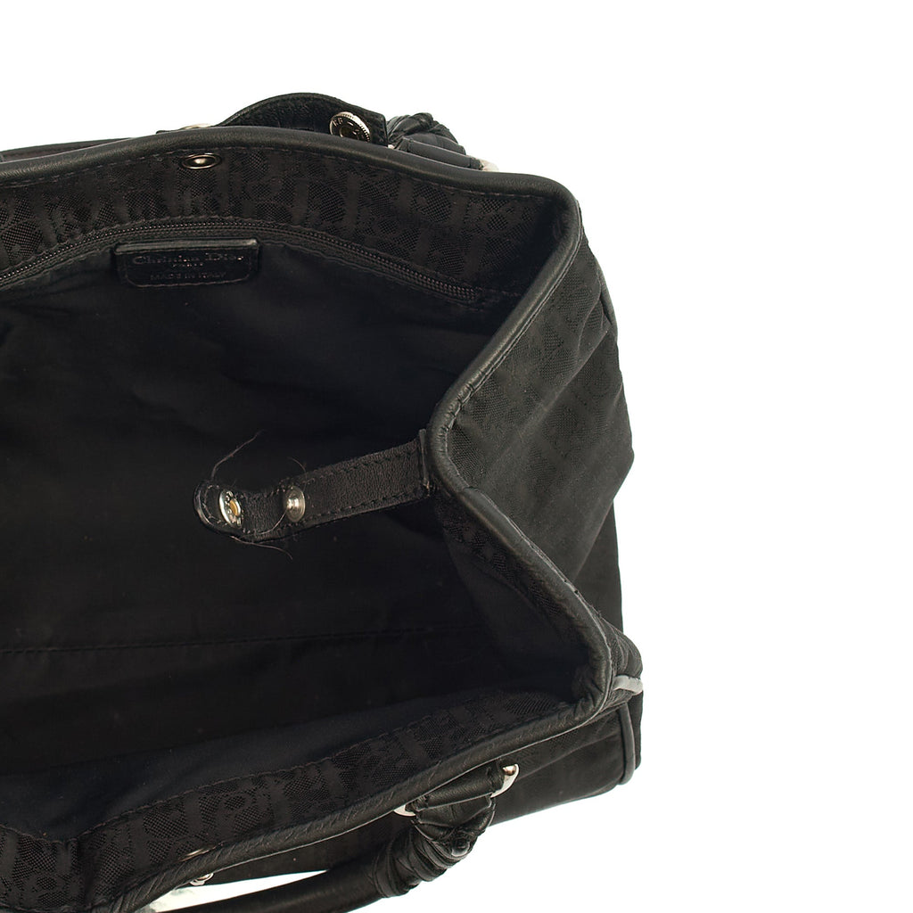 Christian Dior Tote Trotter Boston in Black, Fabric — Alternate View 12