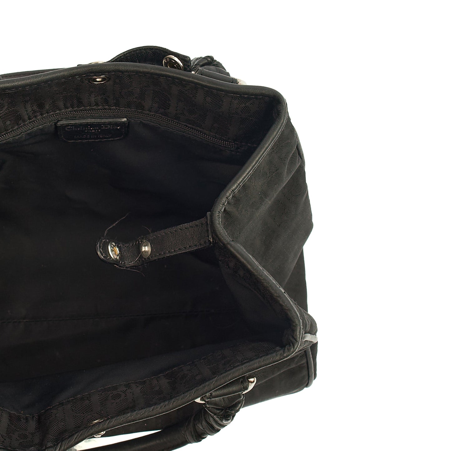 Christian Dior Tote Trotter Boston in Black, Fabric — Alternate View 12