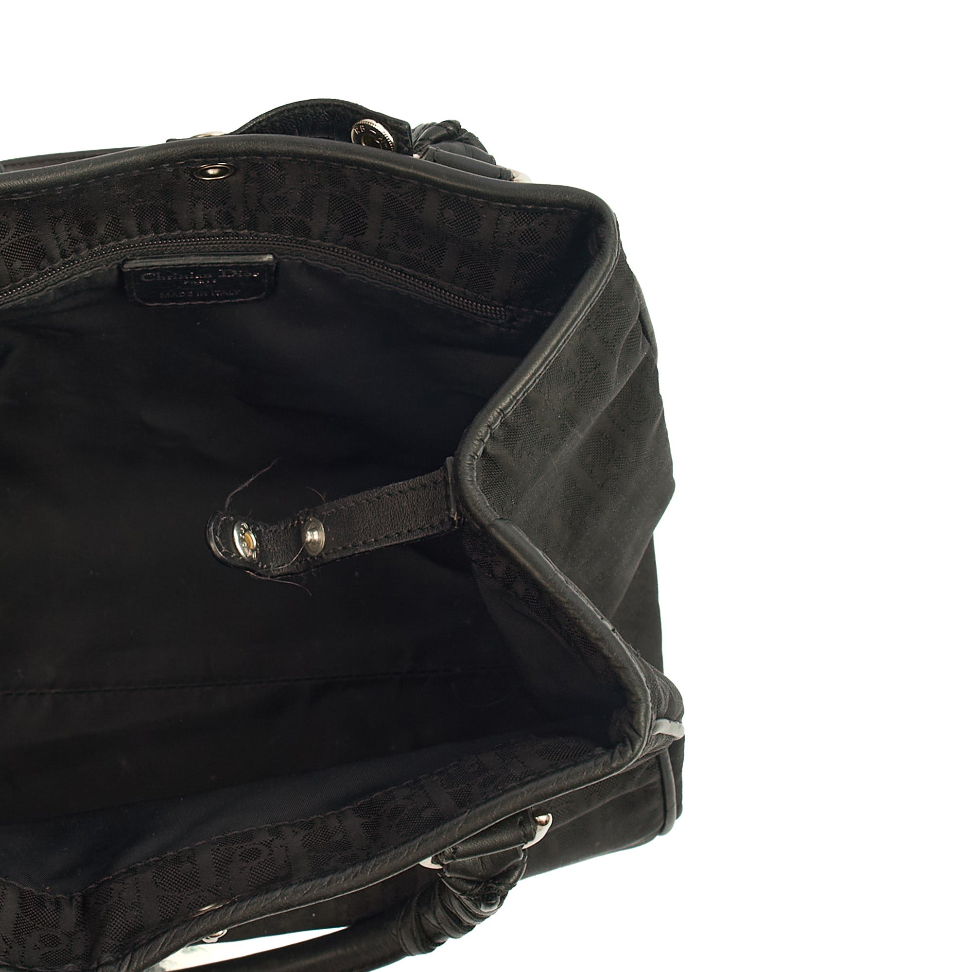 Christian Dior Tote Trotter Boston in Black, Fabric — Alternate View 12