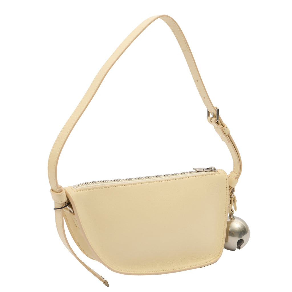 Burberry Shoulder Bag Shield Messenger in Neutral, Leather — Side View