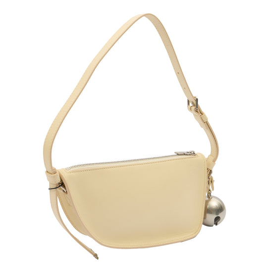 Burberry Shoulder Bag Shield Messenger in Neutral, Leather — Side View