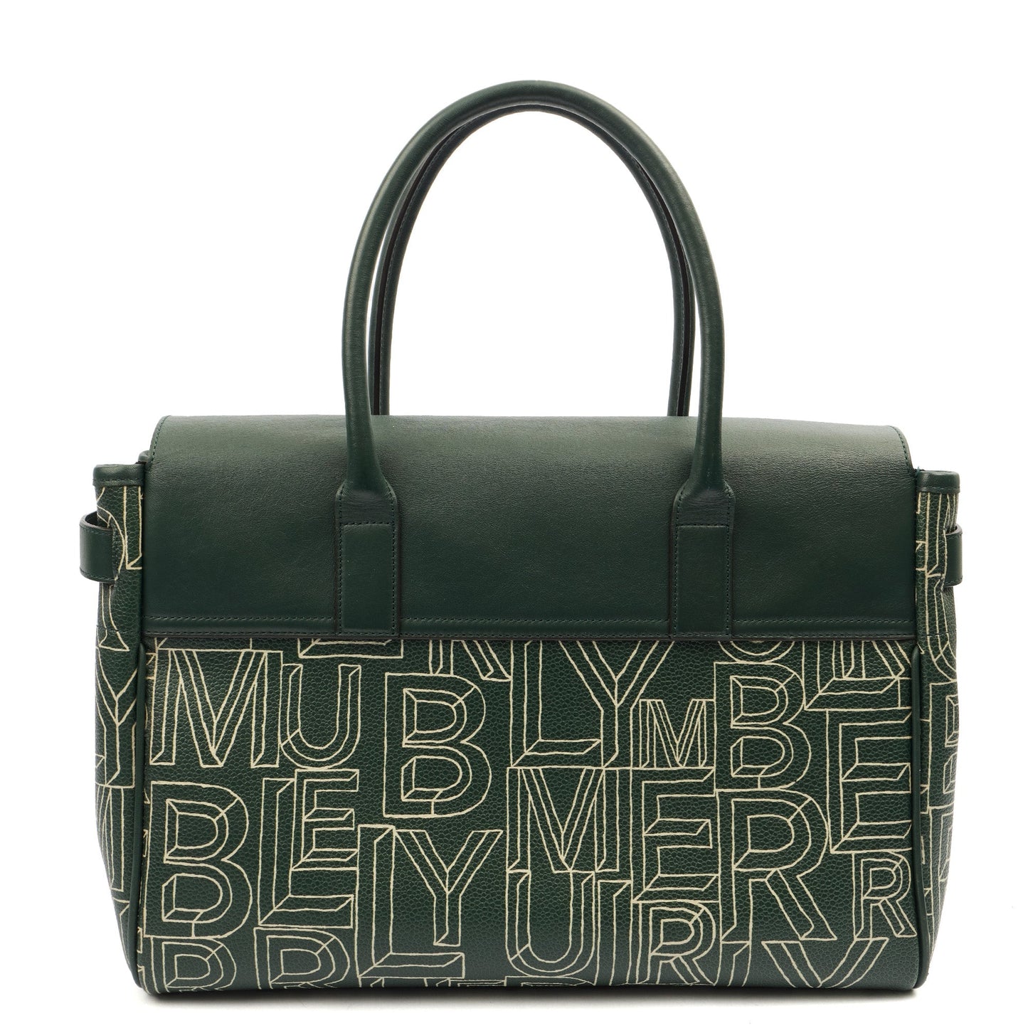 Mulberry Tote Bayswater Heritage in Green, Calfskin Leather — Top View