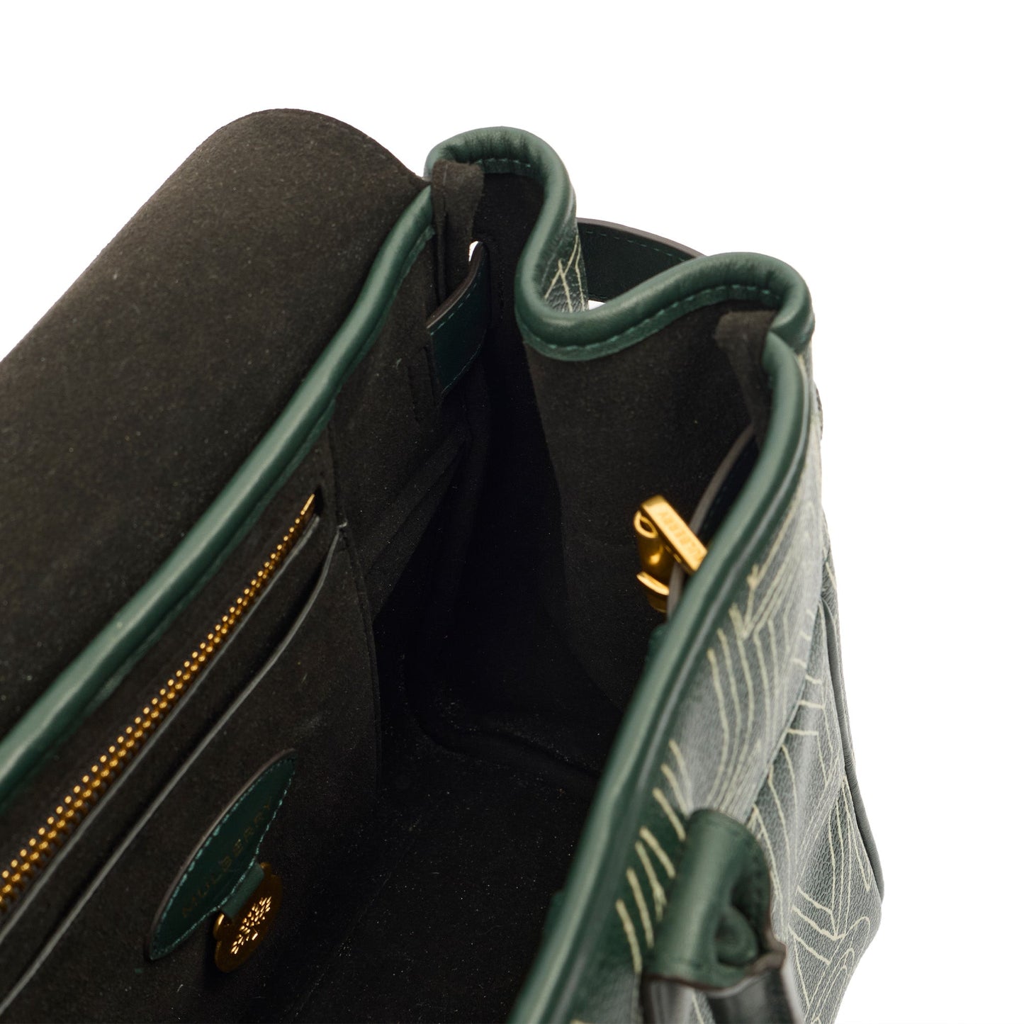 Mulberry Tote Bayswater Heritage in Green, Calfskin Leather — Lifestyle View