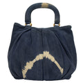 Miu Miu Tote Tote in Blue, Suede — Front View
