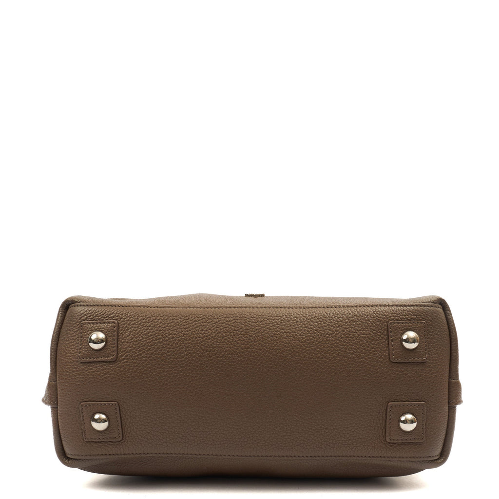 Mulberry Tote Alice  in Taupe , Calfskin Leather — Detail View
