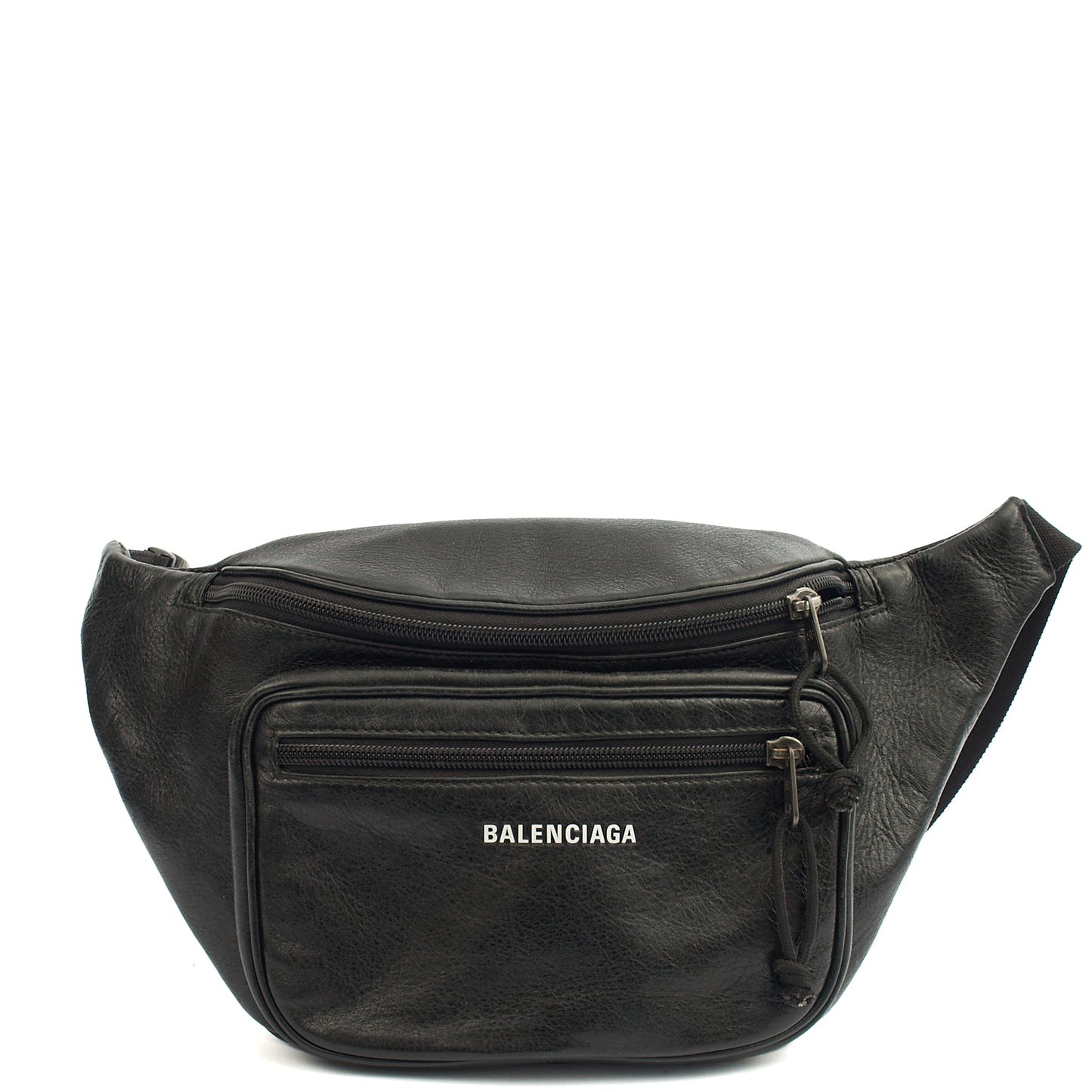 Balenciaga Cross Body Crossbody in Black, Veau (Calfskin) — Front View
