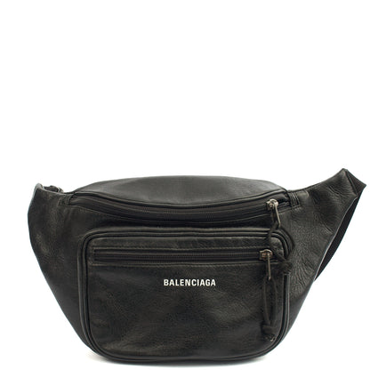 Balenciaga Cross Body Crossbody in Black, Veau (Calfskin) — Front View