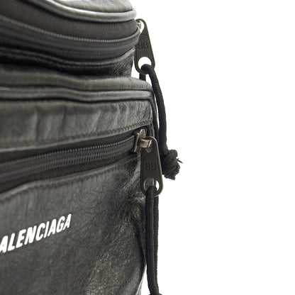 Balenciaga Cross Body Crossbody in Black, Veau (Calfskin) — Top View