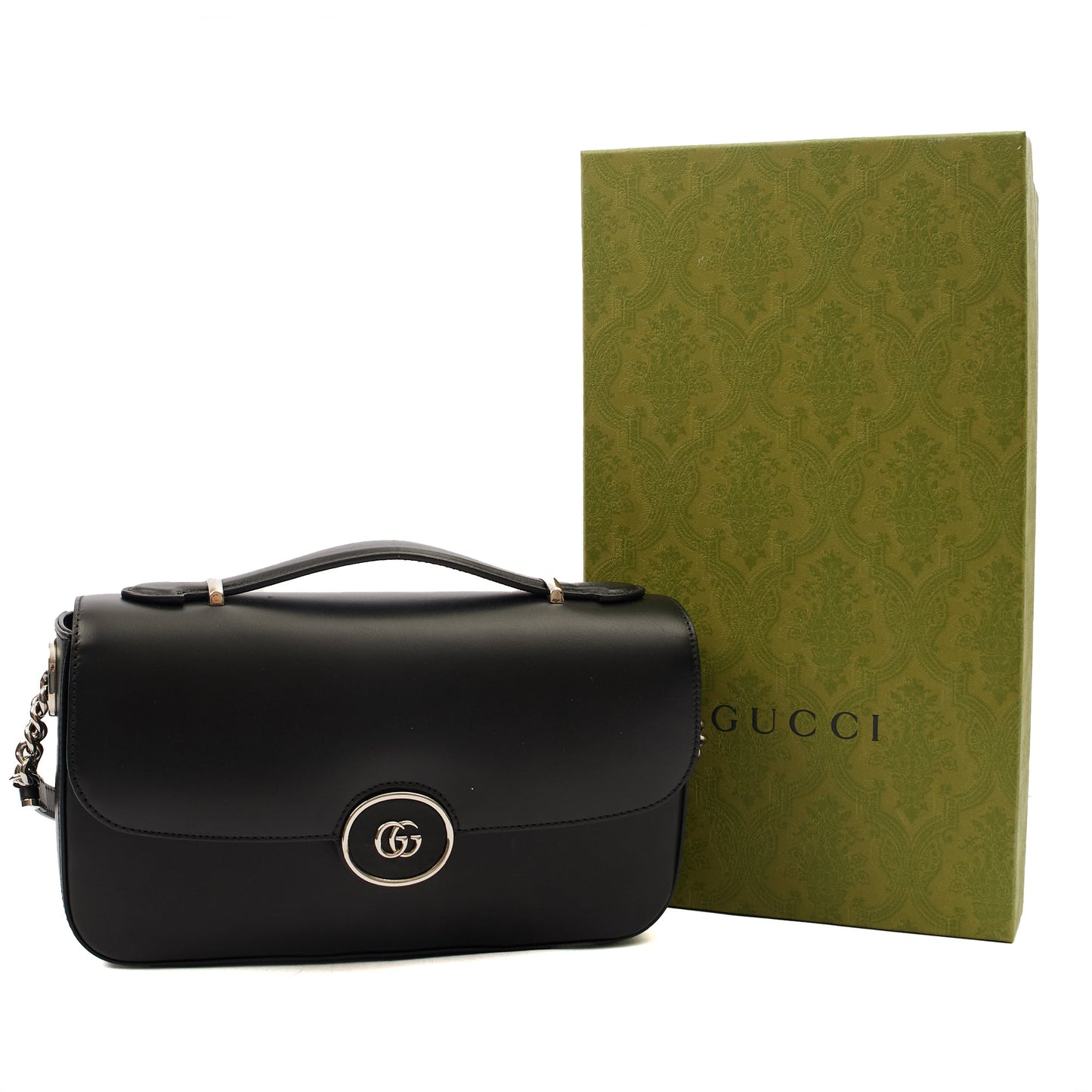 Gucci Shoulder Bag Petite GG Shoulder Bag - Mini in Black, Leather — Alternate View 14