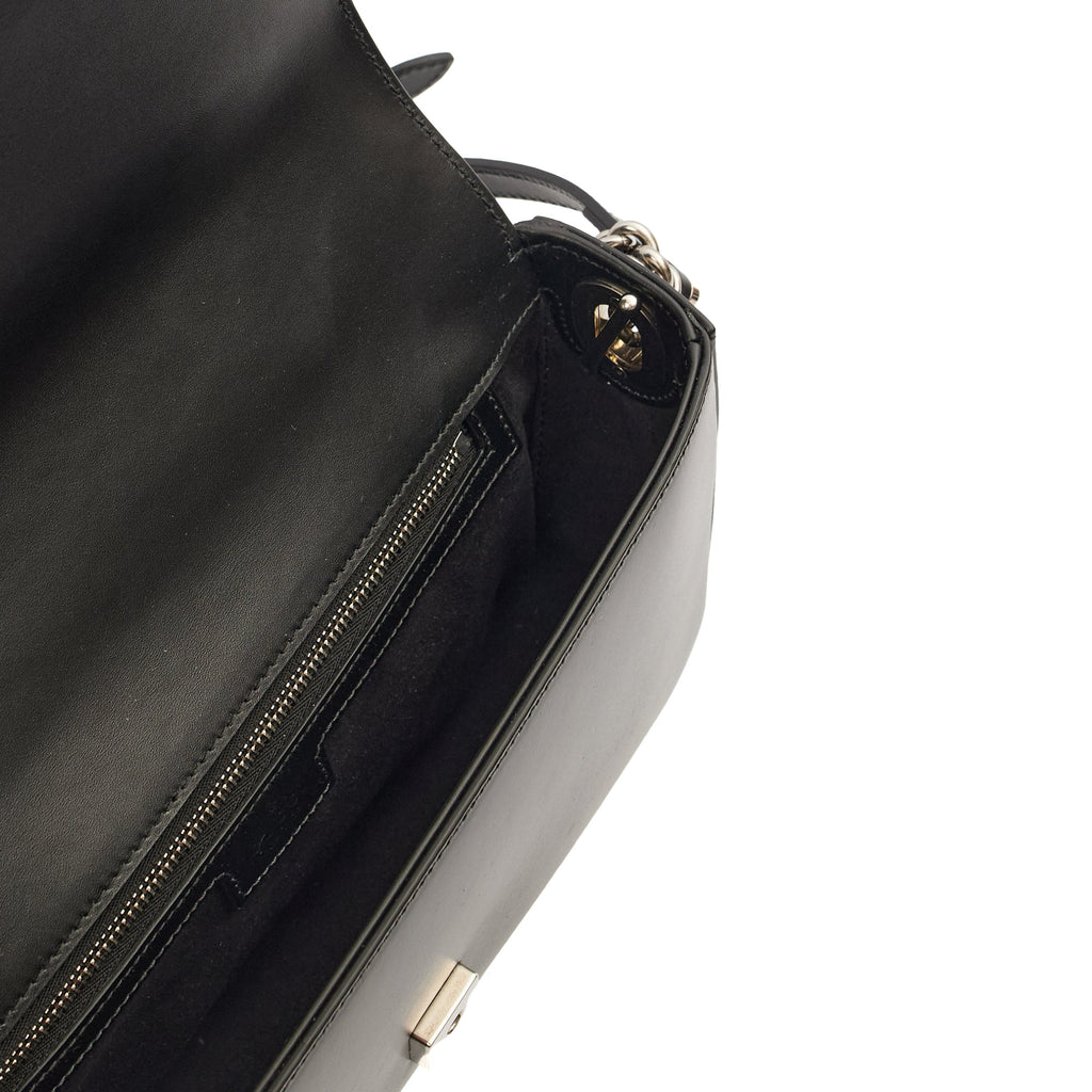 Gucci Shoulder Bag Petite GG Shoulder Bag - Mini in Black, Leather — Detail View