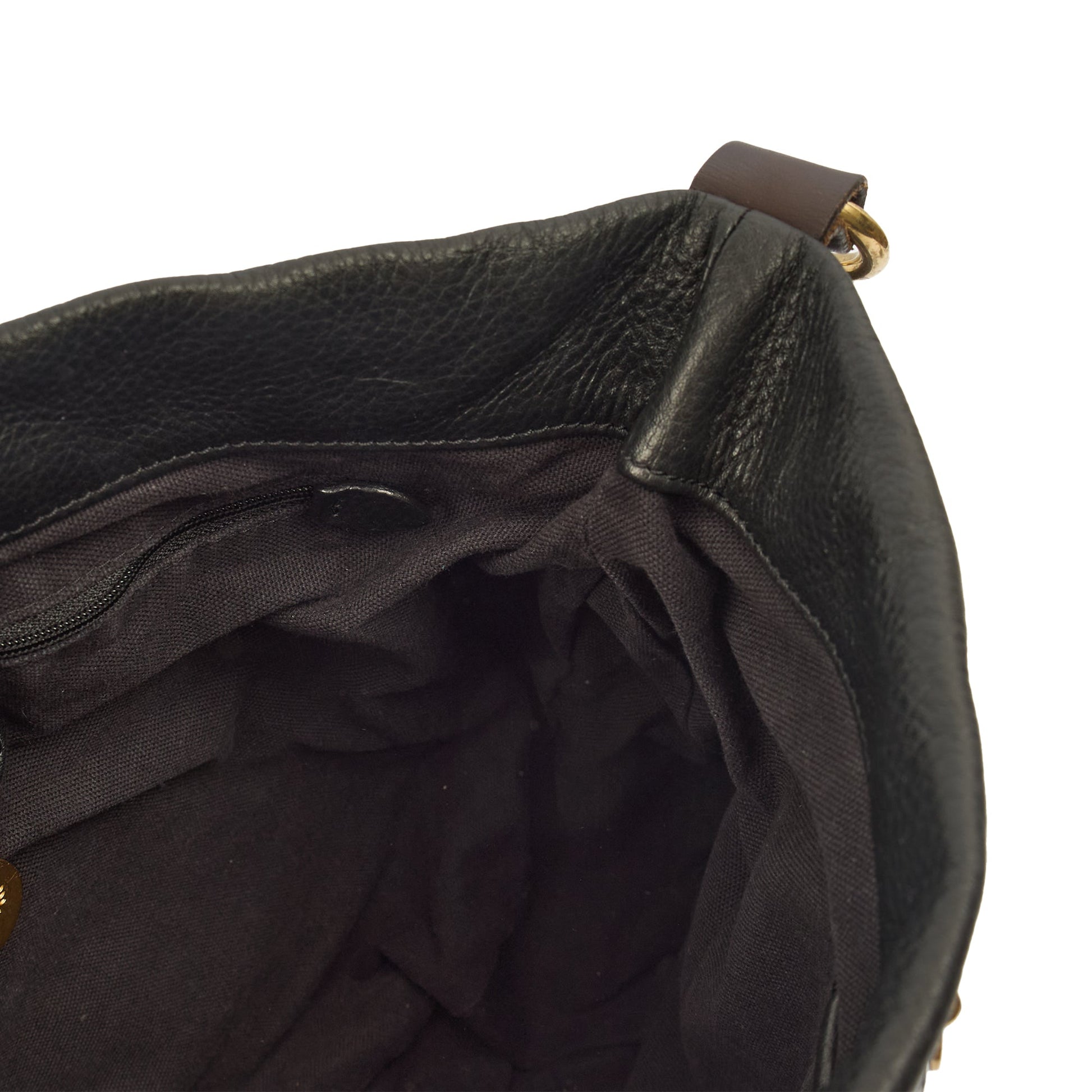 Mulberry Cross Body Mitzy Tote in Black, Leather — Detail View
