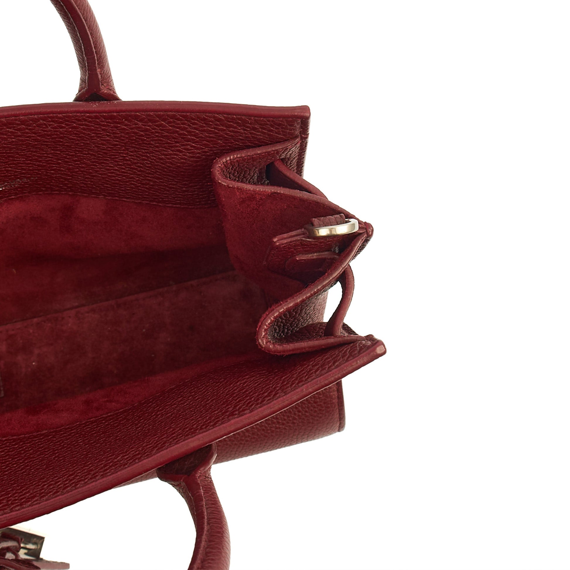 Saint Laurent Mini Bag Sac de Jour Nano in Red, Leather — Alternate View 11