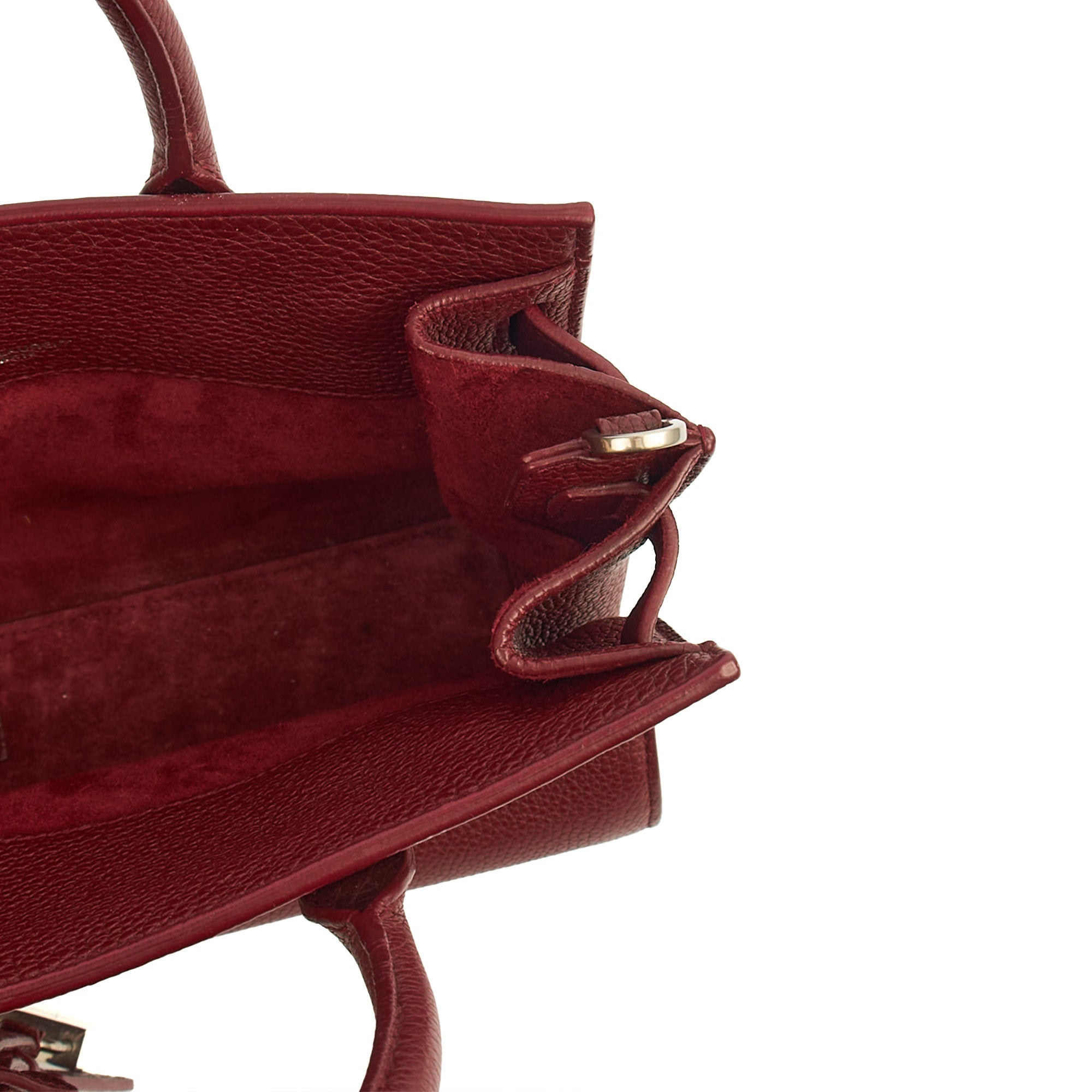 Saint Laurent Mini Bag Sac de Jour Nano in Red, Leather — Alternate View 11