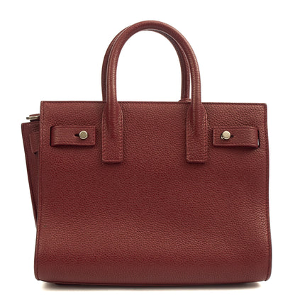 Saint Laurent Mini Bag Sac de Jour Nano in Red, Leather — Back View