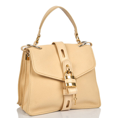 Chloe Tote Aby Tote - Medium in Neutral, Calfskin Leather — Side View
