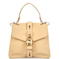 Chloe Tote Aby Tote - Medium in Neutral, Calfskin Leather — Front View