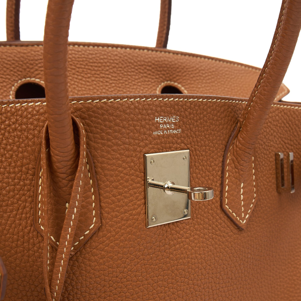 Hermes Birkin 30 in Gold, Togo Leather — Alternate View 20