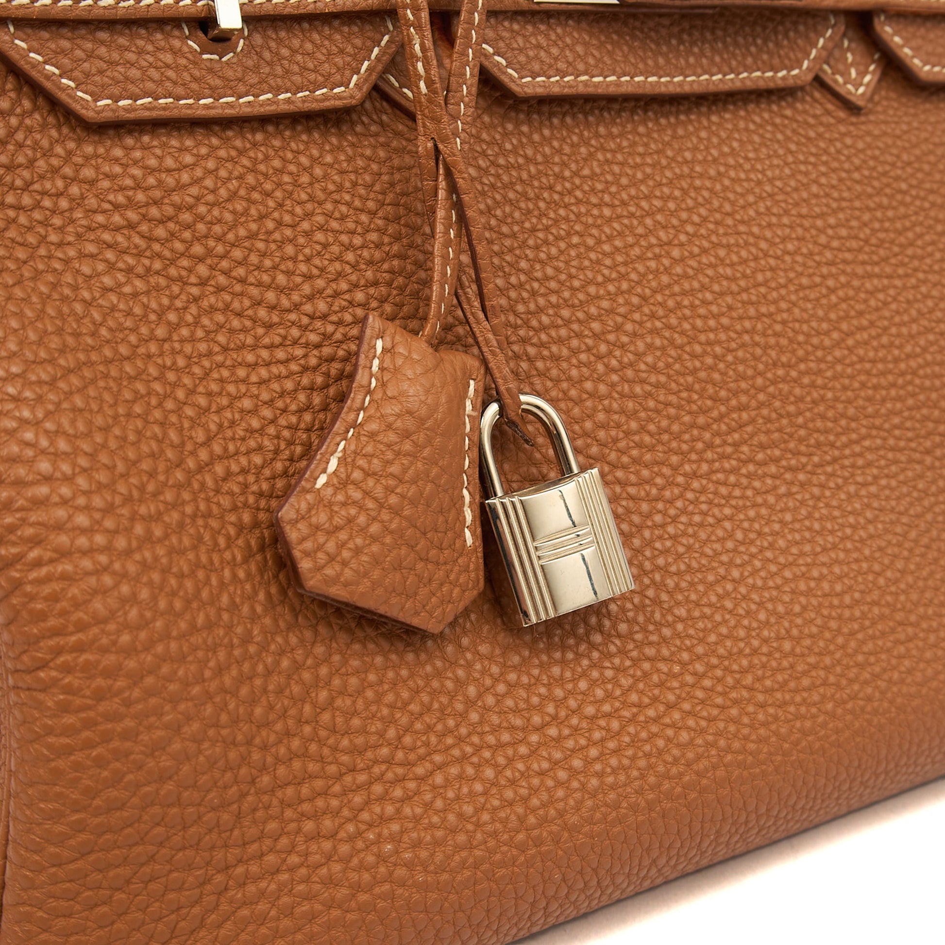Hermes Birkin 30 in Gold, Togo Leather — Alternate View 8