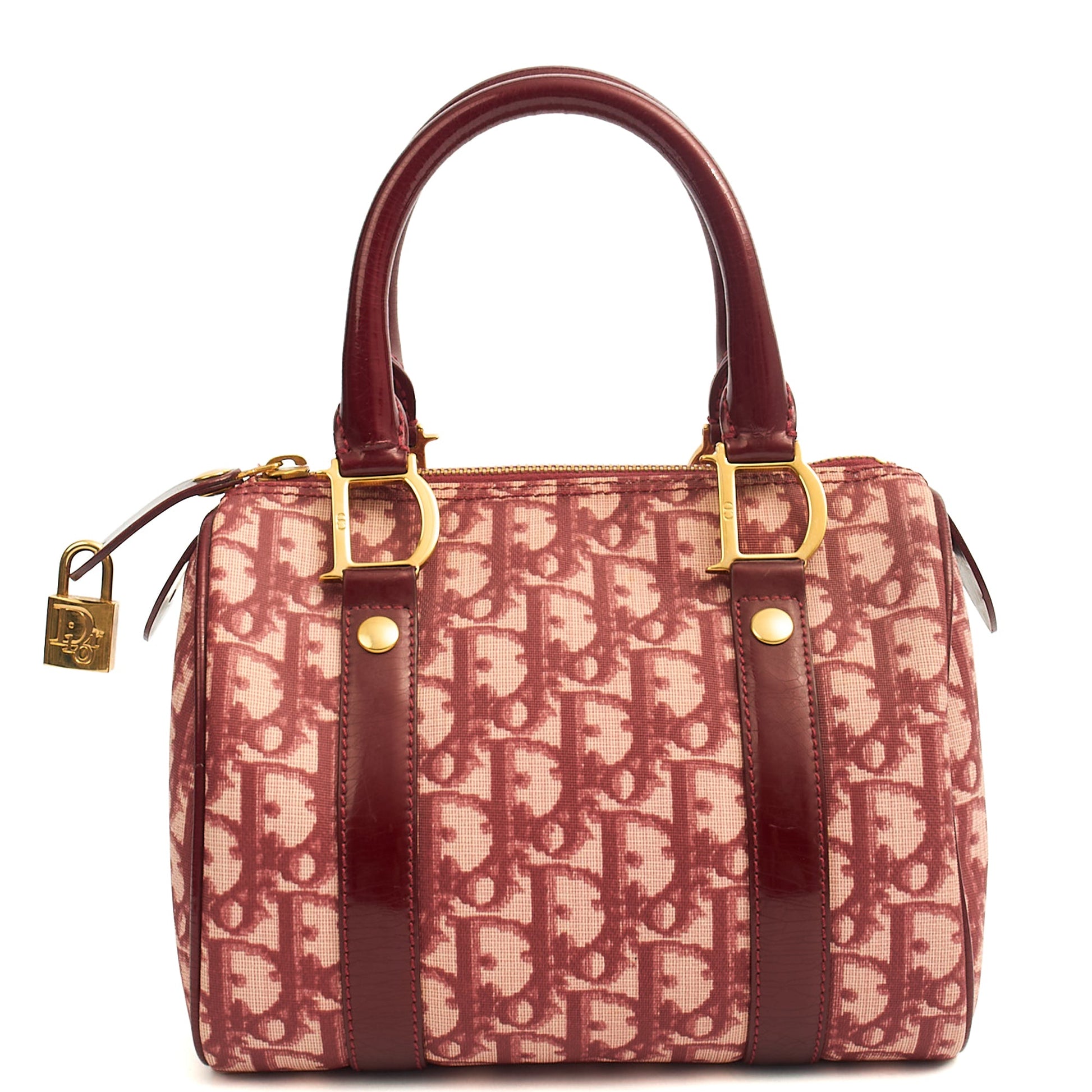 Christian Dior Tote Trotter Boston in Red, Leather — Alternate View 10