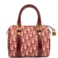 Christian Dior Tote Trotter Boston in Red, Leather — Front View