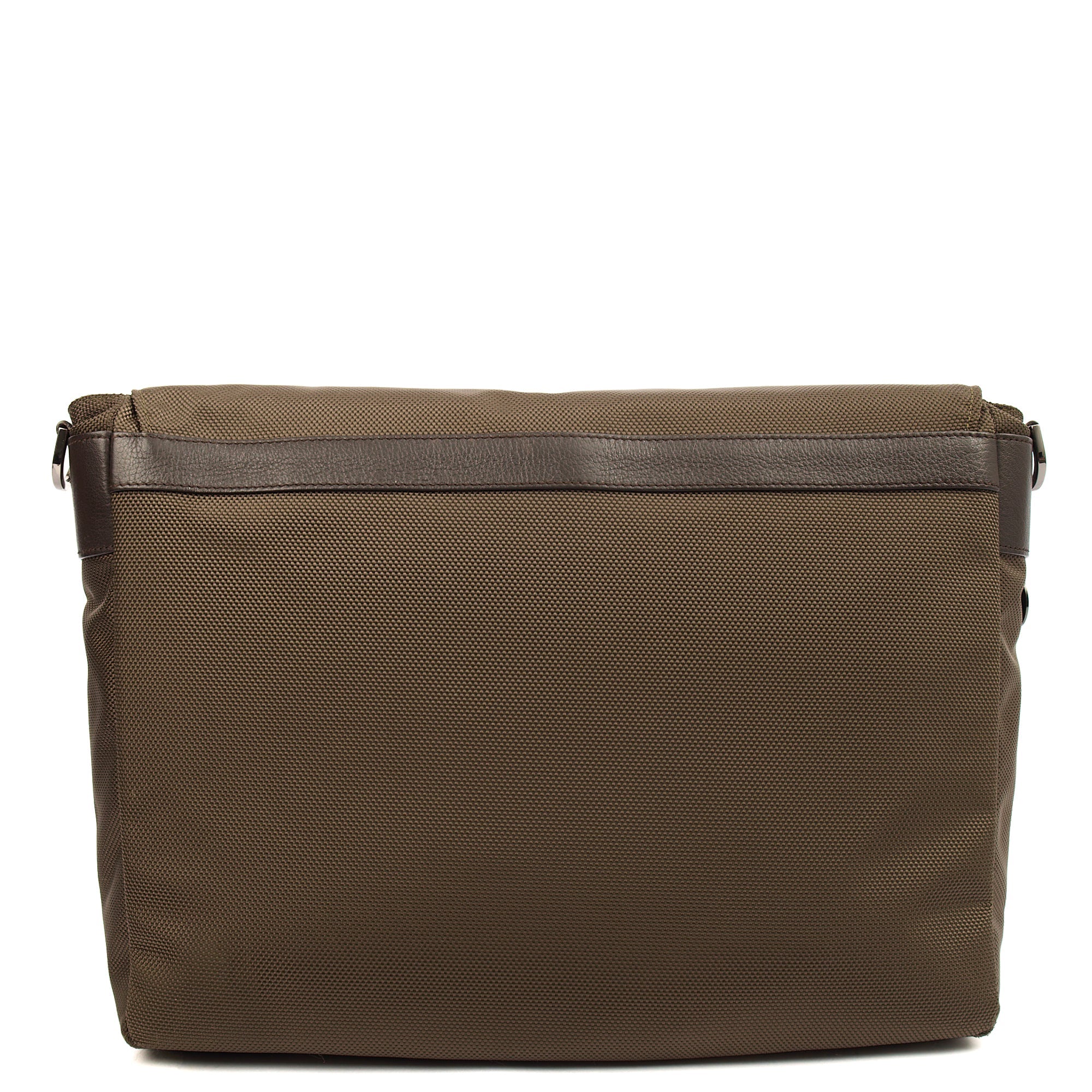Mulberry Satchel Messenger in Green, Fabric — Top View