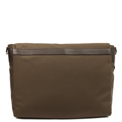 Mulberry Satchel Messenger in Green, Fabric — Top View