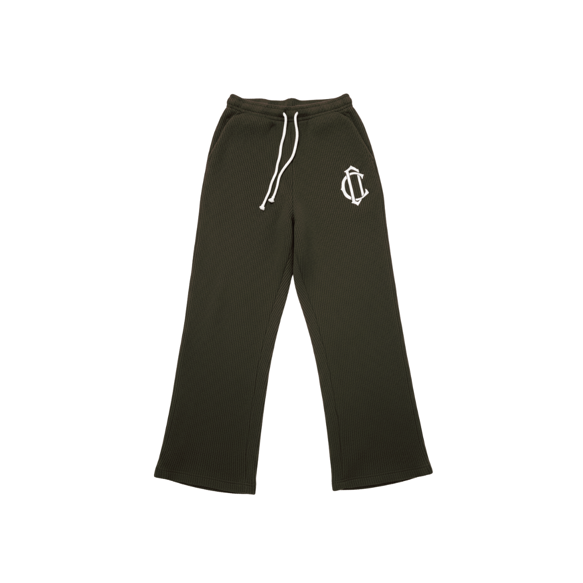 Cardair CD Emblem Knit Joggers - Olive — S — Front View