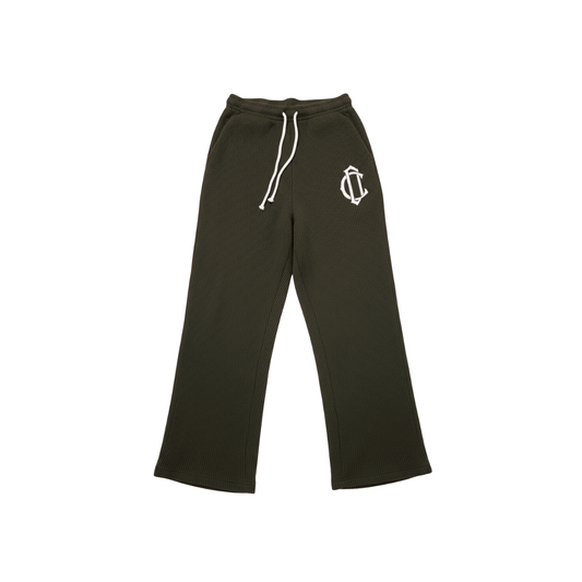 Cardair CD Emblem Knit Joggers - Olive — S — Front View