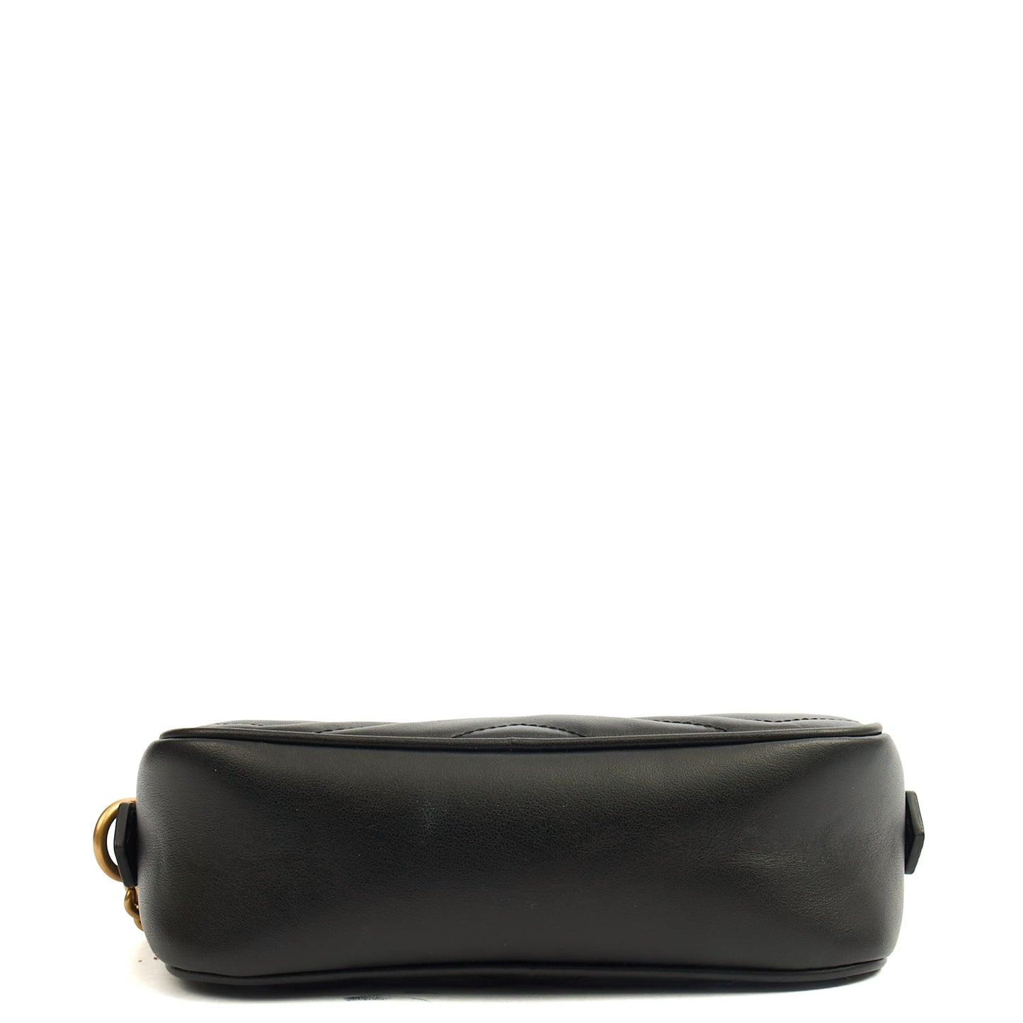 Gucci Cross Body Marmont Shoulder Bag - Mini in Black, Leather — Detail View