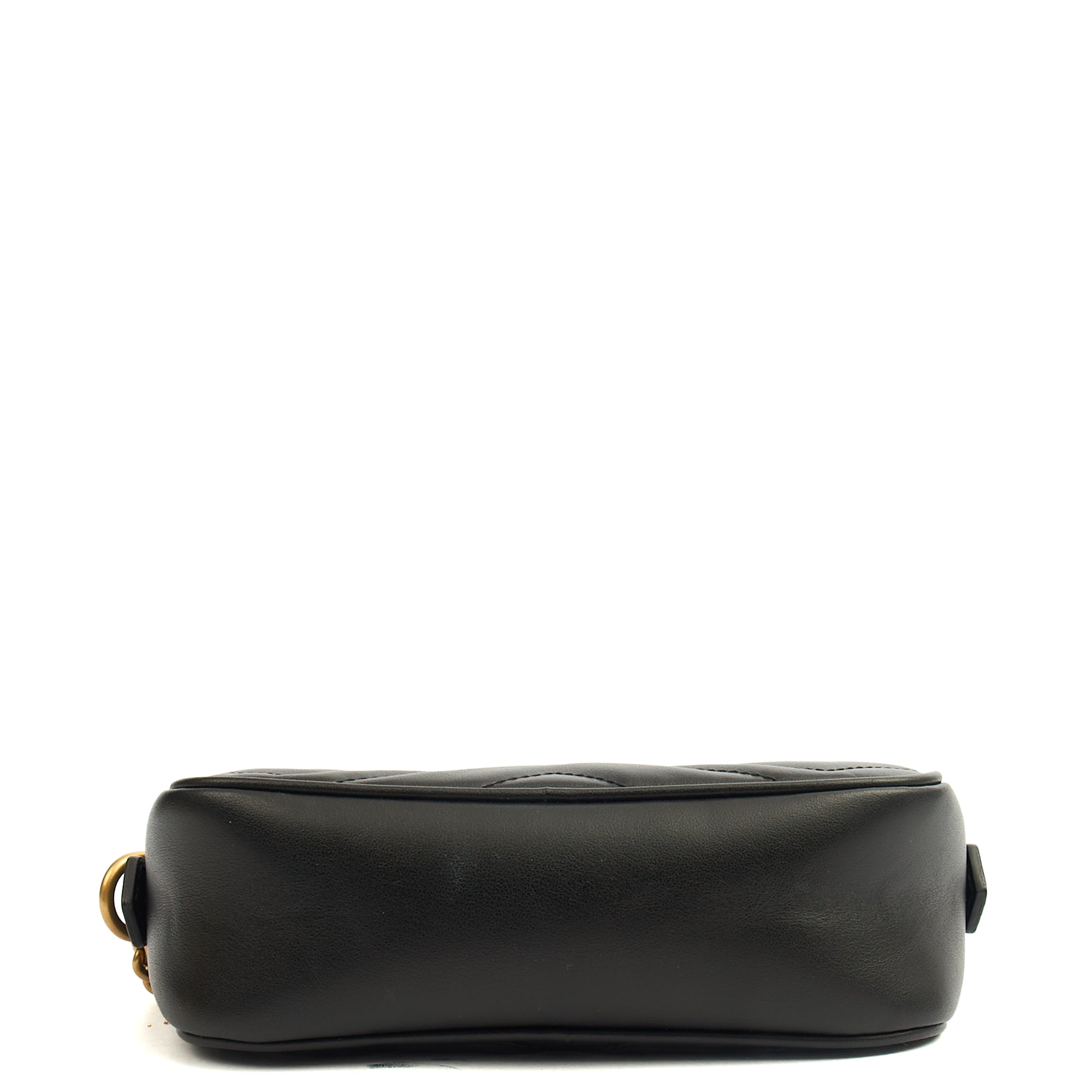 Gucci Cross Body Marmont Shoulder Bag - Mini in Black, Leather — Detail View