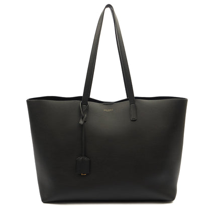 Saint Laurent Tote East West Tote in Black, Calfskin Leather — Front View