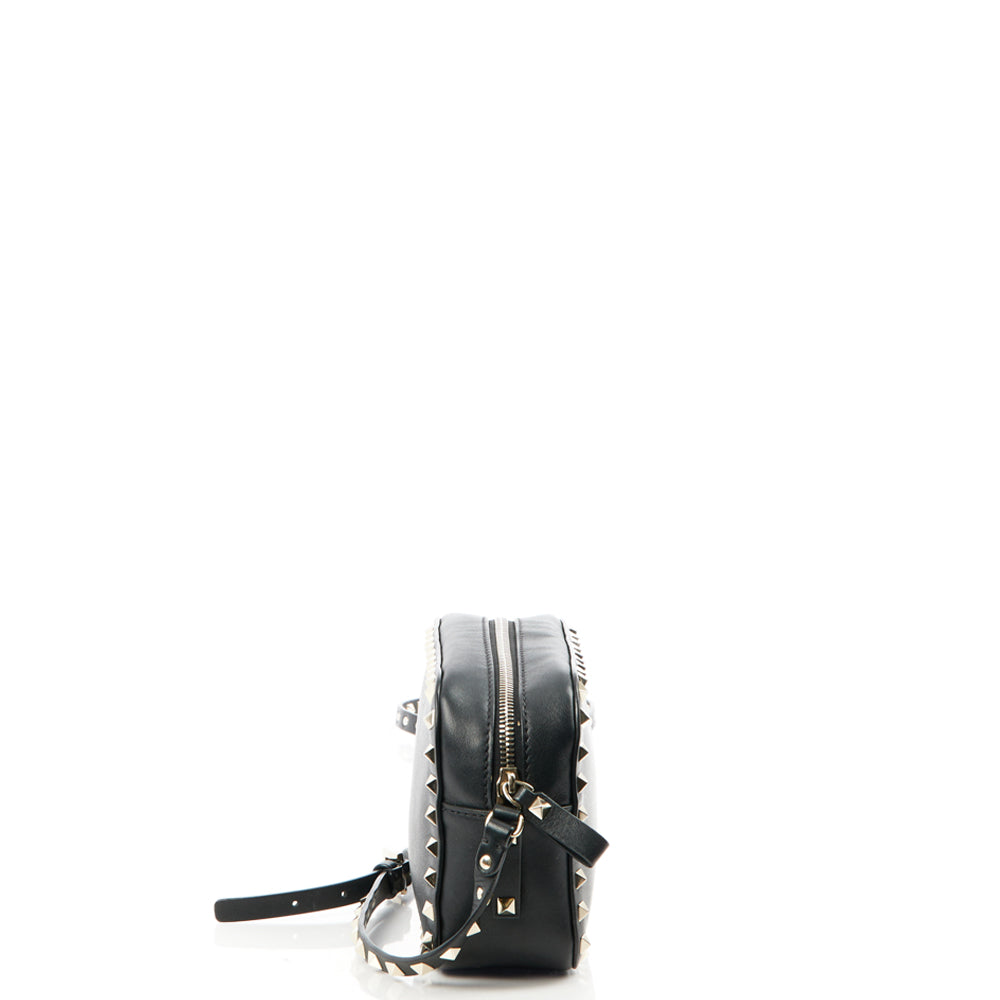 Valentino Cross Body Rockstud Crossbody Bag - Small in Black, Calfskin — Alternate View 10