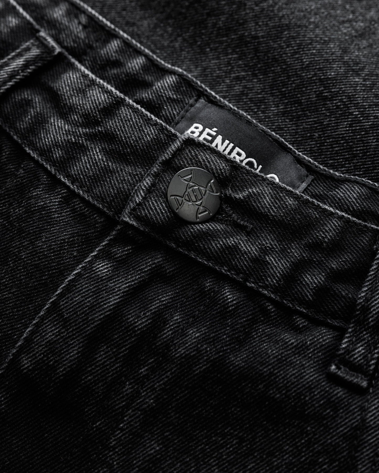 Benir Clothing Zip Flare Denim - Blackout — 28 — Alternate View 7