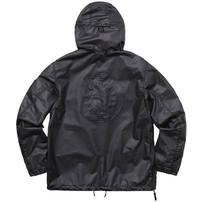 STONE ISLAND FOR SUPREME POLY COVER COMPOSITE ANORAK IN BLACK — XXS — Side View