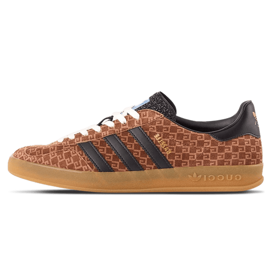 Gucci x Adidas Gazelle 'Square GG Monogram' — UK 3.5 | EU 36 | US 4 — Front View