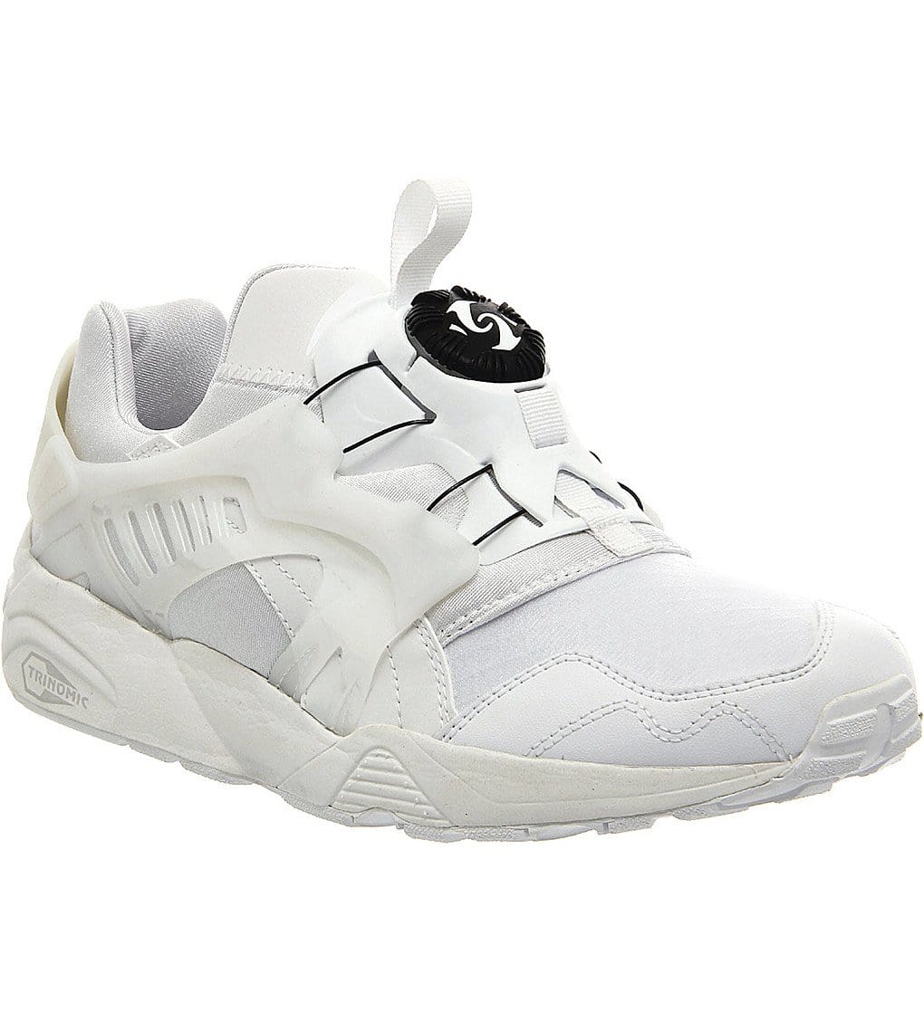 Puma Trinomic Disc Blaze 'All White' — UK 5 | EU 38 | US 6 — Detail View