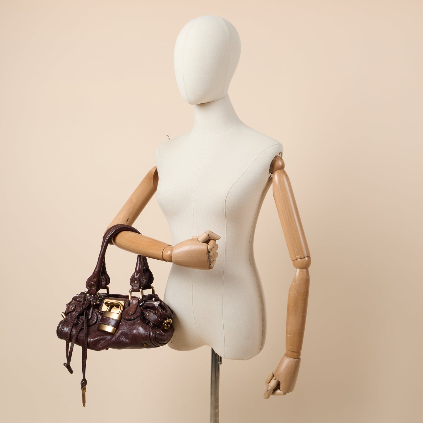 Chloe Bag Paddington - Small in Brown, Leather — Side View