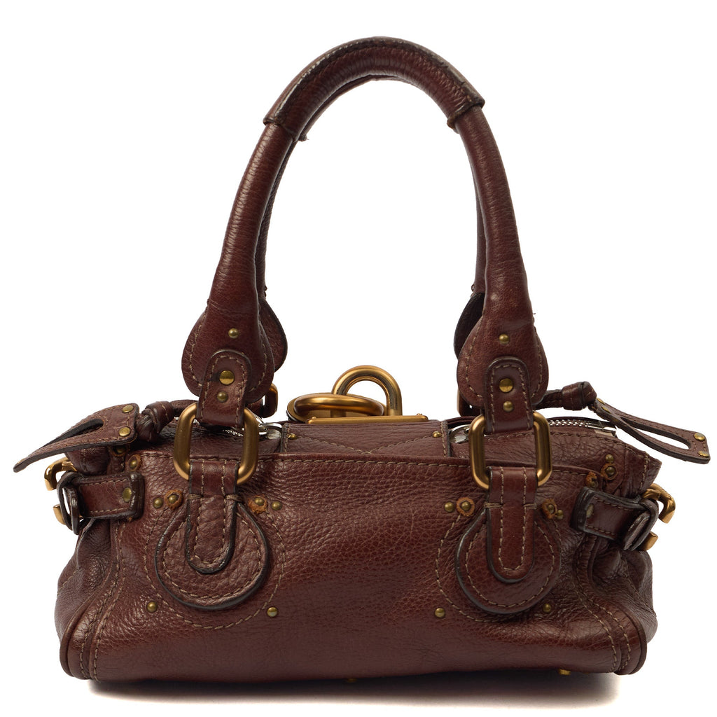 Chloe Bag Paddington - Small in Brown, Leather — Top View
