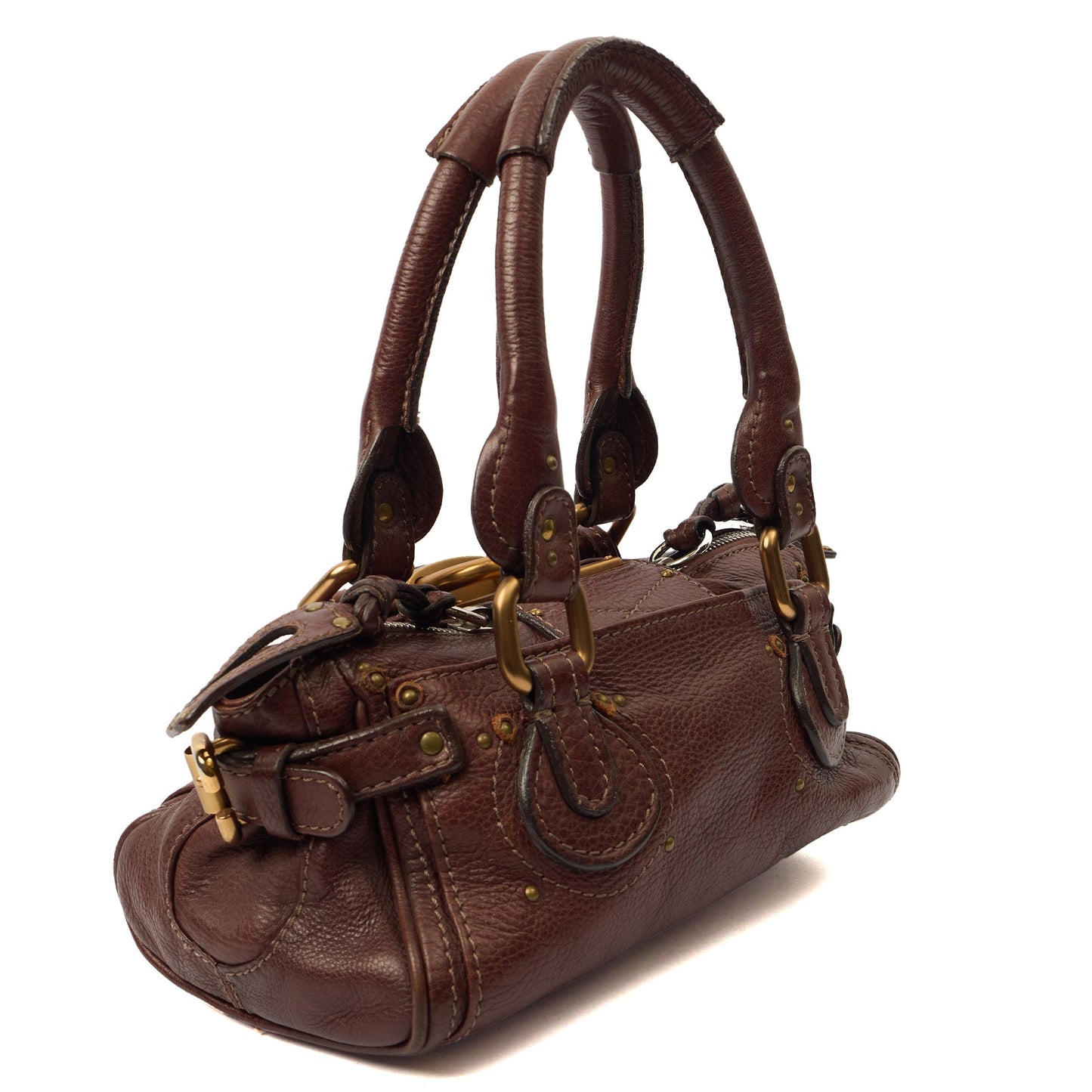Chloe Bag Paddington - Small in Brown, Leather — Back View