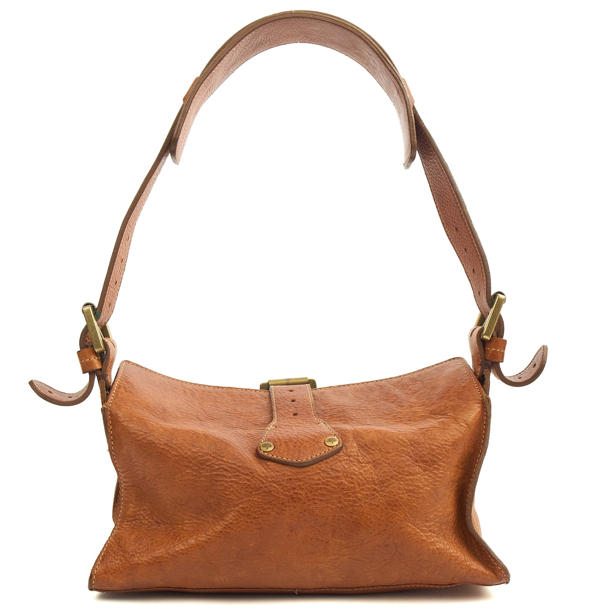 Mulberry Shoulder Bag Blenheim in Oak, Calfskin Leather — Top View