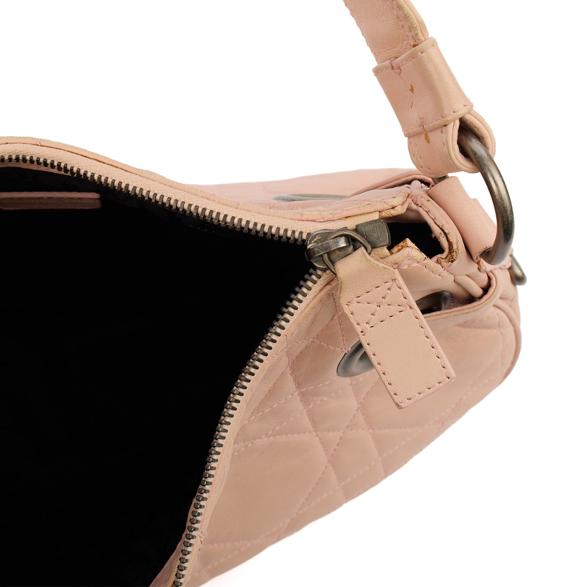 Christian Dior Shoulder Bag Shoulder Bag in Pink, Cannage Quilted Lambskin — Lifestyle View